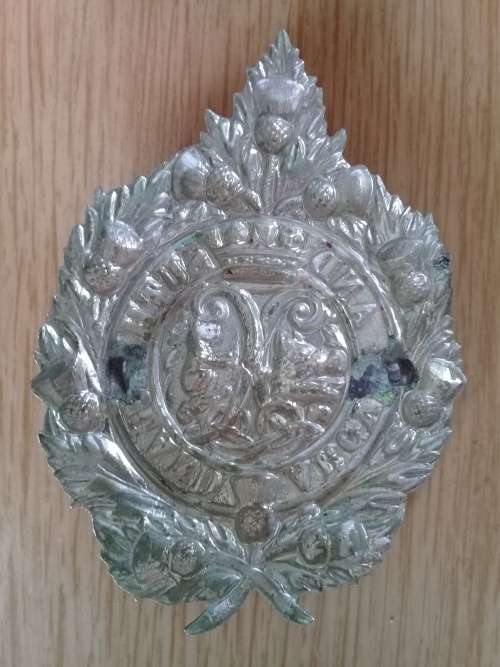 Argyll and Sutherland Boer war period Glengarry badge, unvoided with twigs