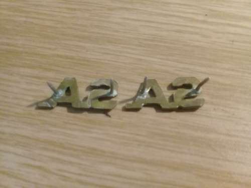 SADF `SA` Infantry brass collars pair