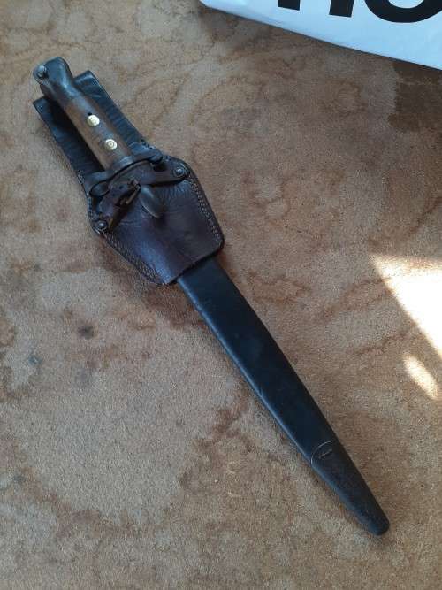 Pattern 1888 Lee Metford Bayonet, date stamped 1897 Mk I, Type 2, Boer war