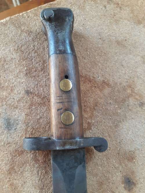 Pattern 1888 Lee Metford Bayonet, date stamped 1897 Mk I, Type 2, Boer war