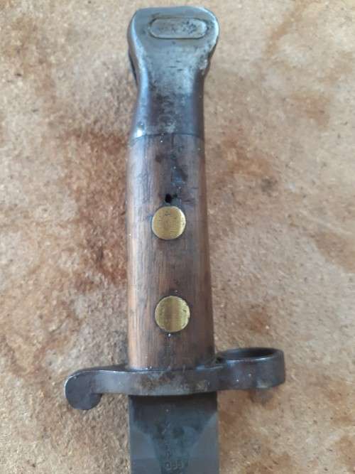 Pattern 1888 Lee Metford Bayonet, date stamped 1897 Mk I, Type 2, Boer war