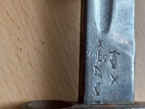 1907 Lee Enfield Sword Bayonet for .303 SMLE made by Enfield