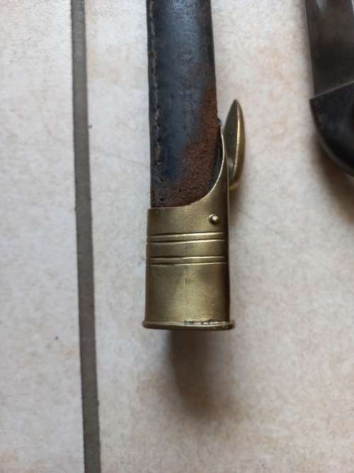 British T blade Musket socket bayonet