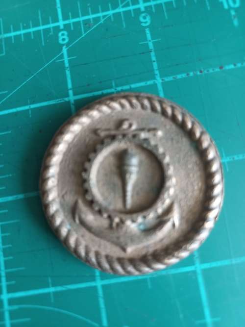 SA Navy, Naval Staff College brass medallion, unnamed