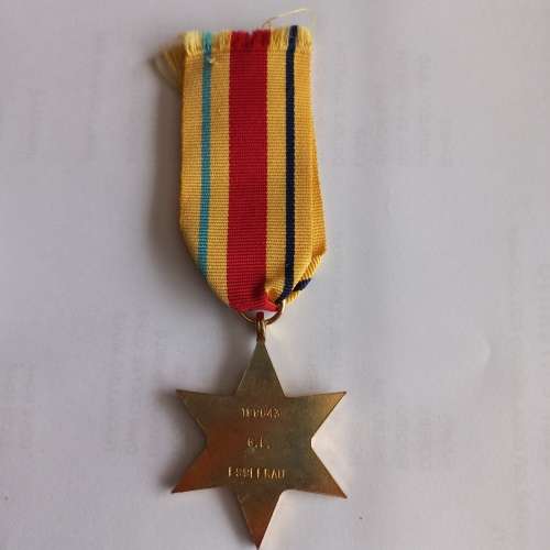 WWII Africa Star medal to 188643 GL Essefrau