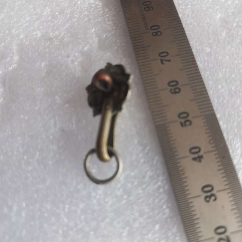 Small rosette hook for slouch hat badge.