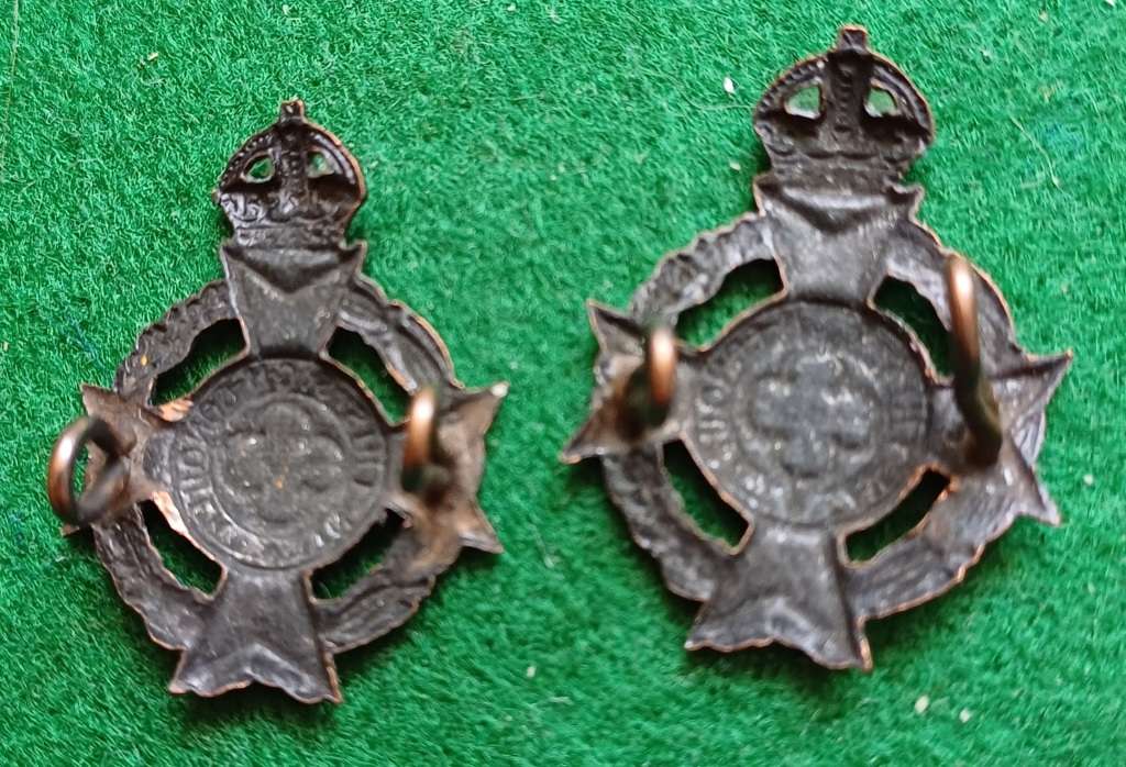 Corps of Chaplains blackened collars, pair