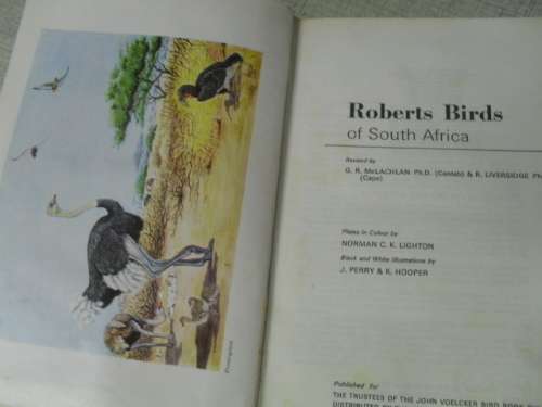 ROBERTS BIRDS OF SOUTH AFRICA H/COVER