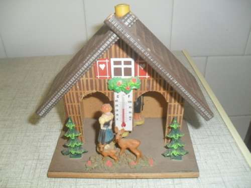 (jan) A VINTAGE GERMAN TOGGILI WEATHER HOUSE
