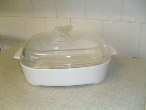 (15*)  CORNING WARE MICROWAVE BROWNING DISH MW-A-10 25.5 x 25.5 x 5cm