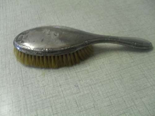 *** A  LADIES  SOLID SILVER  HAIR BRUSH