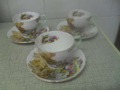 (ORRR)  3x GORGEOUS VINTAGE SHELLY ` HEATHER `  DUO