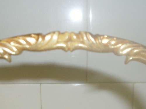 (JAR) VINTAGE WEDGEWOOD STYLE - BISCUIT BARREL METAL TIN Feet & Handle incl 21cm high Base 14cm wide