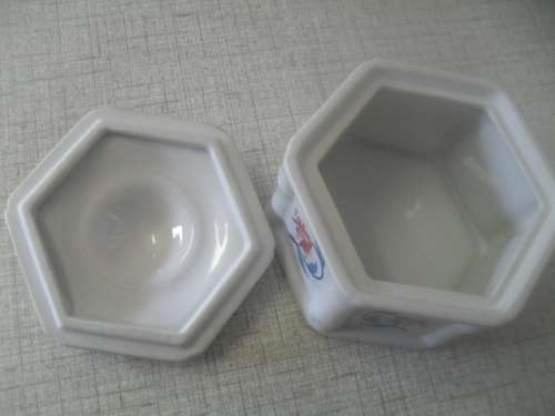 (SR)  A VINTAGE ELIZABETH ARDEN POWDER BOWL - The Royal Pavillion on  Brighton.-9 x 7cm