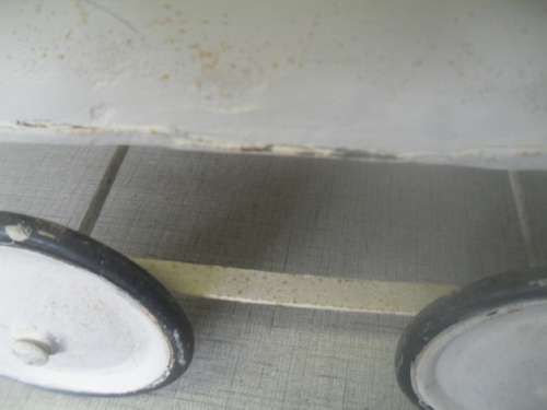 (dr) GORGEOUS ANTIQUE WELL PLAYED WITH METAL CHILDS DOLL PRAM