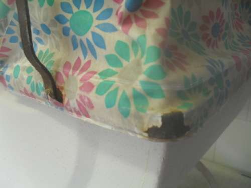 (dr) GORGEOUS ANTIQUE WELL PLAYED WITH METAL CHILDS DOLL PRAM