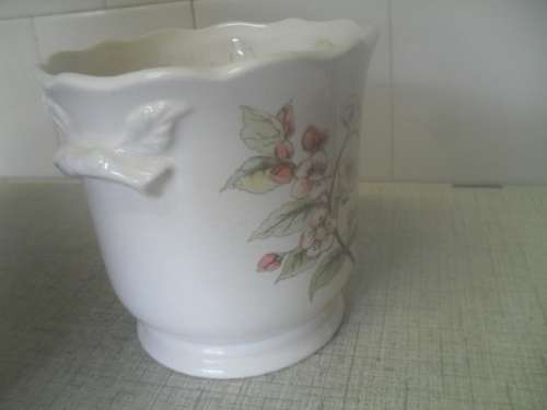 (fyr) a GORGEOUS ROYAL WINTON POTTERY IRONSTONE STAFFORSHIRE ENGLAND POT PLANTER - 11.5cm tall 12cm