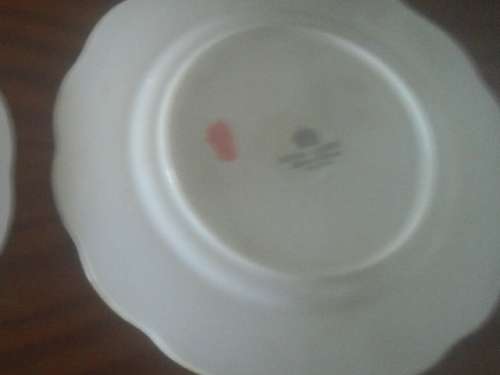 2x  ROYAL ALBERT YELLOW &GOLD TRIM SIDE PLATES - 16cm across