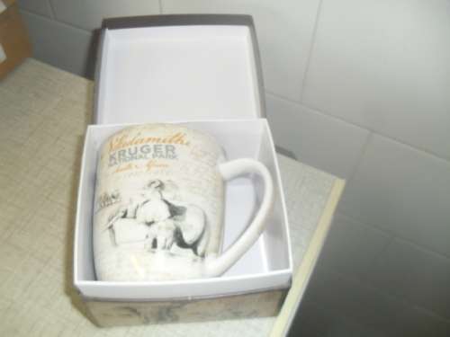 (rr)A KRUGER NATIONAL PARK CERAMIC MUG - THE MAGNIFICENT SEVEN - The Legends Collection  - boxed