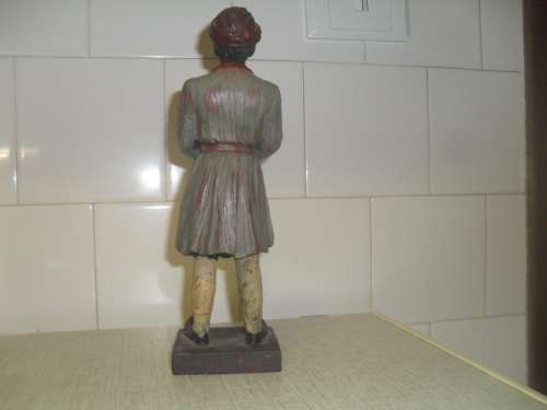 a TABLE TOP MINATURE DUMB WAITER - 25cm high base 7x7 cm