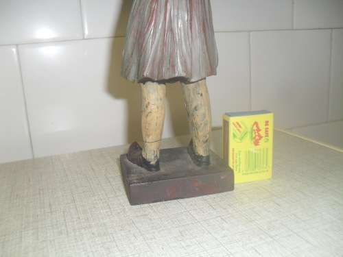 a TABLE TOP MINATURE DUMB WAITER - 25cm high base 7x7 cm