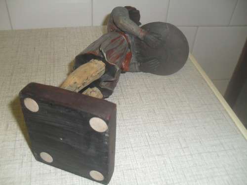 a TABLE TOP MINATURE DUMB WAITER - 25cm high base 7x7 cm