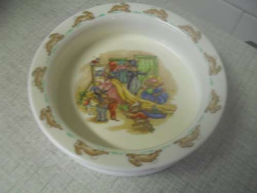 *# VINTAGE ROYAL DOULTON BUNNYKIN BABY PORRIDGE BOWL - 15cm x 4.5cm