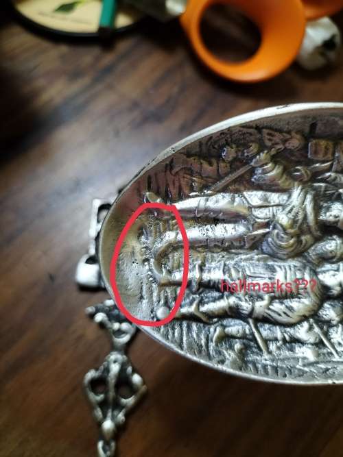 *. VINTAGE SILVER??? DUTCH SERVING UTENSILS -no clear markings-22cm