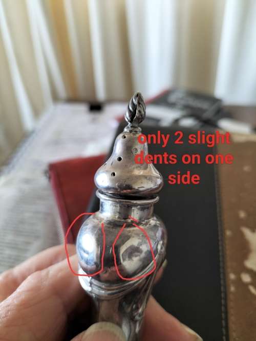 A VICTORIAN BIRMINGHAM SILVER PEPPERETTE.  21gms