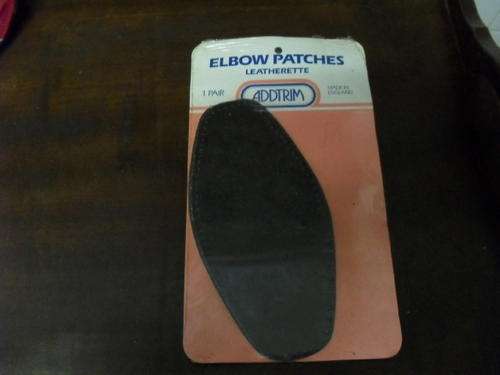 These where fashionable once - 1PR ELBOW LEATHERETTE PATCHES -still in original packaging
