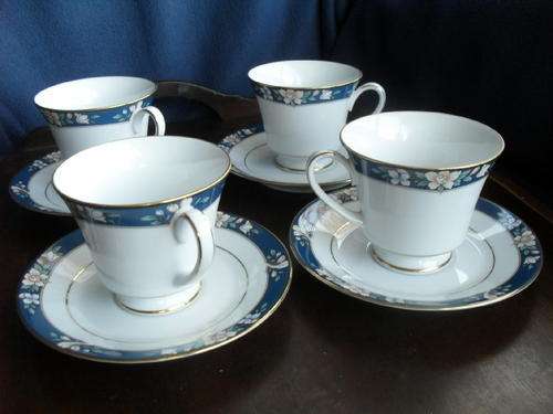 4 NORITAKE CUPS AND SAUCERS - LEGENDARY PRESCOTT 3880