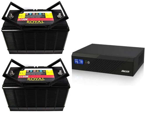 Backup Power, Longer Running 2400VA Inverter, Charger + 2 x 100AH Batteries