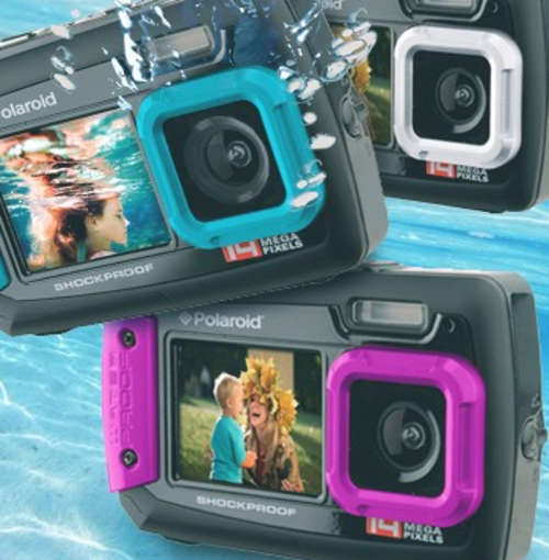 Polaroid PDC776 - 14 Mega Pixel Digital Waterproof Camera with Dual Screen