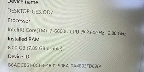 ## Dell Latitude E7470  14` i7 Notebook ##