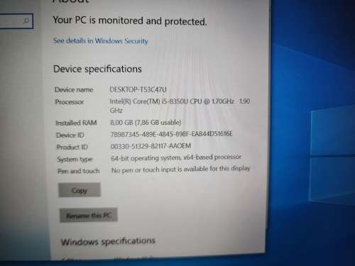 Dell Latitude 5490 i5 8th gen with SSD & new battery