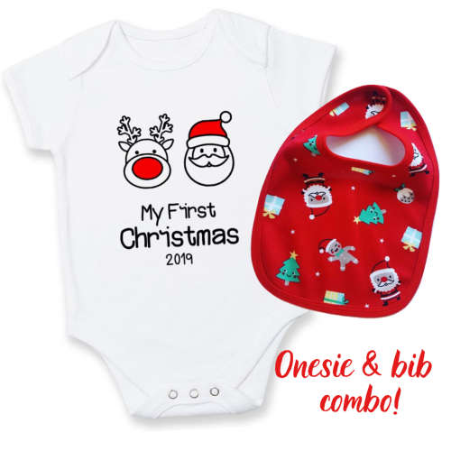 First Christmas baby Grow Combo