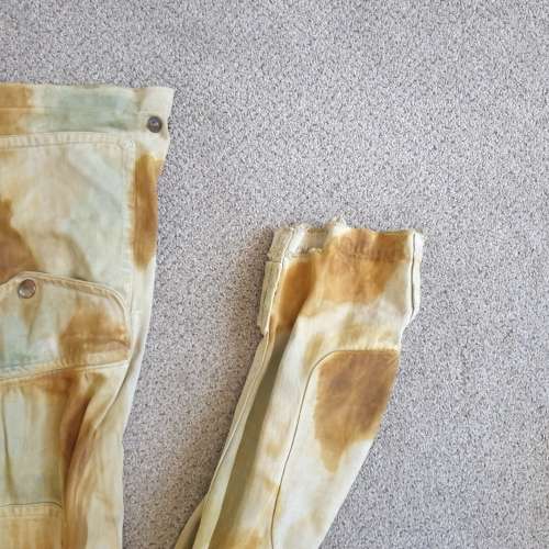 1st pattern parabat camo jump jacket with para helmet and skeleton webbing etc