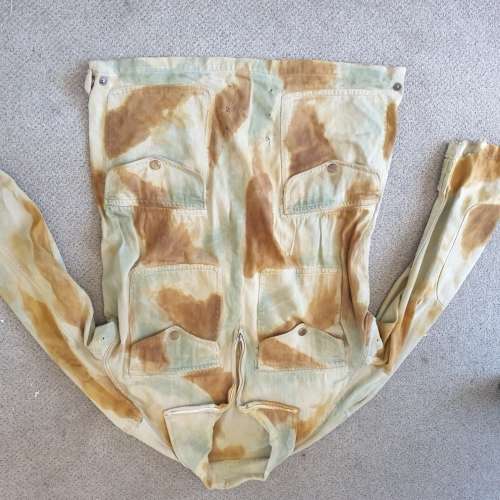 1st pattern parabat camo jump jacket with para helmet and skeleton webbing etc