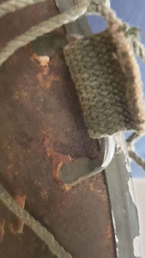 American helmet and medal frame from ww2