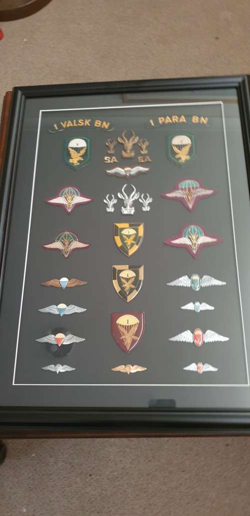 1 para insignia framed
