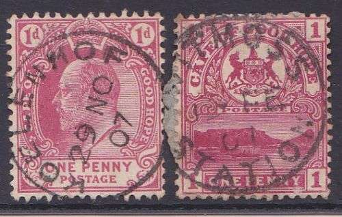 Cape of Good Hope postmarks (x2).