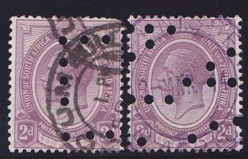 Union 2d Kingshead perfined Telegraphs/Cables.