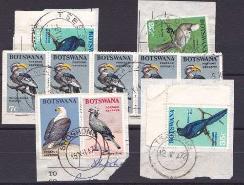 Botswana selection of good postmarks.