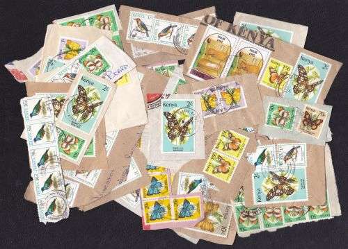 Kenya bulk lot postmarks etc.