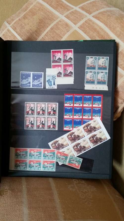 Mixed lot of labels in 32 page stock book good value.