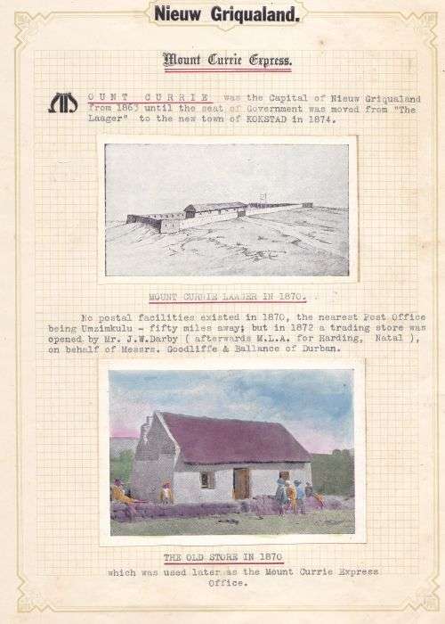 Mount Currie reference and study material including labels and Tamsen signature.