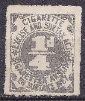 Union early cigarette tax stamp no gum.