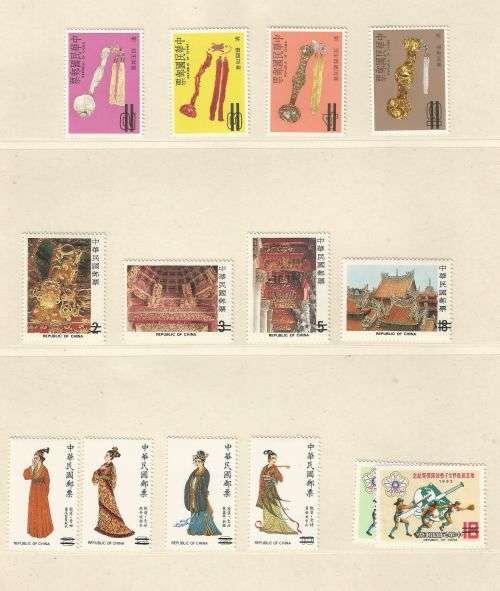 China SPECIMEN stamps on album page.