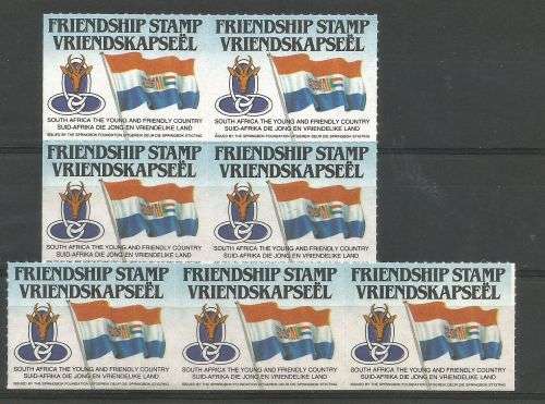 South Africa Friendship labels.