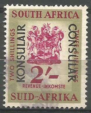 South Africa revenue CONSULAR 2s Coat of Arms.